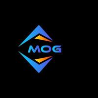 mog abstract technologie logo ontwerp Aan zwart achtergrond. mog creatief initialen brief logo concept. vector