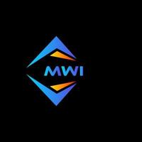mwi abstract technologie logo ontwerp Aan zwart achtergrond. mwi creatief initialen brief logo concept. vector