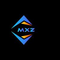 mxz abstract technologie logo ontwerp Aan zwart achtergrond. mxz creatief initialen brief logo concept. vector