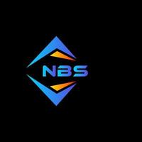 nbs abstract technologie logo ontwerp Aan zwart achtergrond. nbs creatief initialen brief logo concept. vector