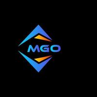 mgo abstract technologie logo ontwerp Aan zwart achtergrond. mgo creatief initialen brief logo concept. vector