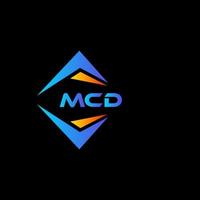 mcd abstract technologie logo ontwerp Aan zwart achtergrond. mcd creatief initialen brief logo concept. vector