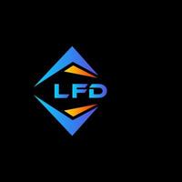 lfd abstract technologie logo ontwerp Aan zwart achtergrond. lfd creatief initialen brief logo concept. vector