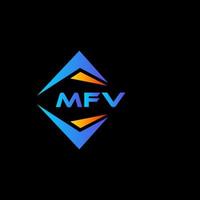 mfv abstract technologie logo ontwerp Aan zwart achtergrond. mfv creatief initialen brief logo concept. vector