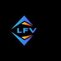 lfv abstract technologie logo ontwerp Aan zwart achtergrond. lfv creatief initialen brief logo concept. vector