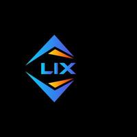 lix abstract technologie logo ontwerp Aan zwart achtergrond. lix creatief initialen brief logo concept. vector