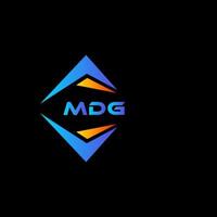 mdg abstract technologie logo ontwerp Aan zwart achtergrond. mdg creatief initialen brief logo concept. vector