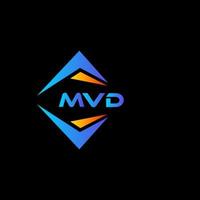 mvd abstract technologie logo ontwerp Aan zwart achtergrond. mvd creatief initialen brief logo concept. vector