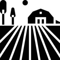 boerderij schuur gebouw - solide icoon vector
