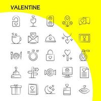 Valentijn hand- getrokken icoon pak voor ontwerpers en ontwikkelaars pictogrammen van het dossier liefde romance Valentijn beeld liefde romance Valentijn vector