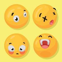 emoji's 3d stijl pictogrammen vector