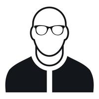 kaal Mens avatar gemakkelijk icoon vector