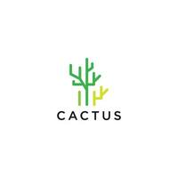 cactus logo ontwerp vector