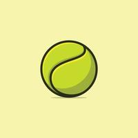 cartoonesk tennis bal vector illustratie icoon