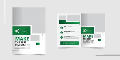 bedrijf brochure ontwerp Hoes ontwerp vector