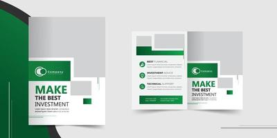 bedrijf brochure ontwerp Hoes ontwerp vector