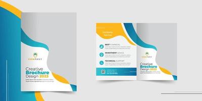 bedrijf brochure ontwerp Hoes ontwerp vector