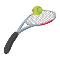tennis racket en bal illustratie vector
