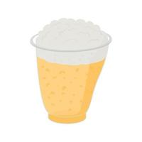 bier in plastic cups vector