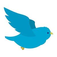 vliegend blauw vogel illustratie vector