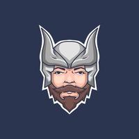 viking Mens logo met staal helm vector