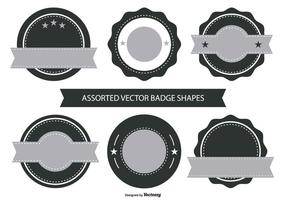 Retro Badge Shape Collection vector