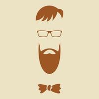 hipster elementen silhouet vector