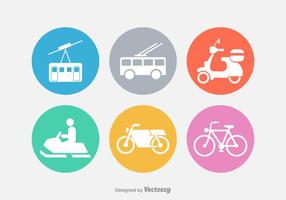 Transport Vector Silhouette Icons