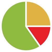 illustratie van taart diagram analytics bedrijf diagram vector