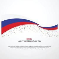 Rusland gelukkig onafhankelijkheid dag achtergrond vector