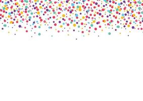 veelkleurig cirkel confetti achtergrond ontwerp. charmant viering feestelijk bedekking sjabloon. vector illustratie