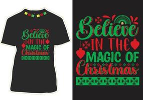 kerst t-shirt ontwerp vector