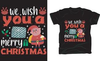 kerst t-shirt ontwerp vector