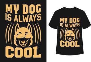 honden t-shirt ontwerp vector