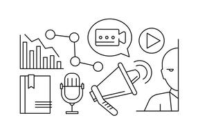 Gratis Linear Marketing Vector Icons