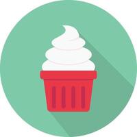 cupcake vectorillustratie op een background.premium kwaliteit symbolen.vector pictogrammen voor concept en grafisch ontwerp. vector