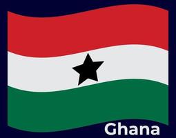 Ghana vlag vector illustratie