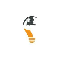 geschiktheid Sportschool lamp vorm concept logo ontwerp. Mens van geschiktheid silhouet karakter vector ontwerp sjabloon, fitness logo