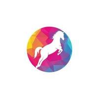 paard vector logo ontwerp. paard teken icoon.