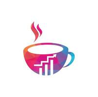 koffie financiën logo. koffie icoon. vector