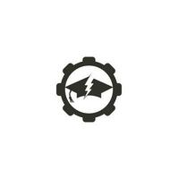 flash onderwijs pet uitrusting vorm concept vector logo sjabloon. donder en hoed symbool icoon