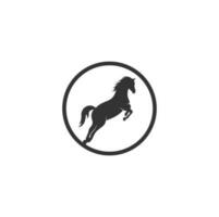 paard vector logo ontwerp. paard teken icoon.