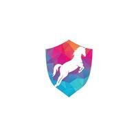 paard vector logo ontwerp. paard teken icoon.
