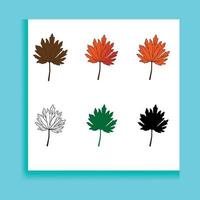 herfst bladeren set, vector illustratie