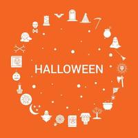 halloween icoon reeks infographic vector sjabloon