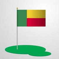 Benin vlag pool vector