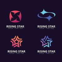 ster logo ontwerp sjabloon, gemakkelijk ster logo ontwerp vector