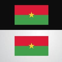 Burkina faso vlag banier ontwerp vector