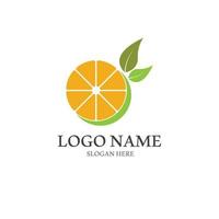 oranje logo ontwerp vector icon