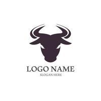 stier hoofd logo vector icon